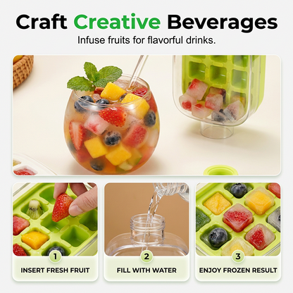 2-in-1 Ice Cube Maker Bottle – Make Ice & Stay Hydrated Anywhere