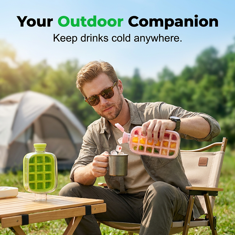 2-in-1 Ice Cube Maker Bottle – Make Ice & Stay Hydrated Anywhere