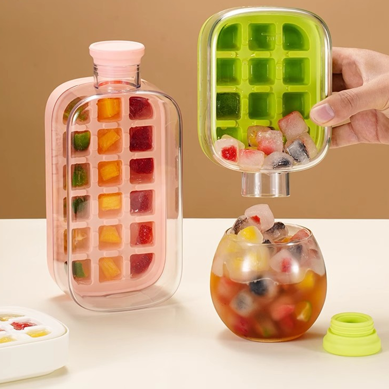 2-in-1 Ice Cube Maker Bottle – Make Ice & Stay Hydrated Anywhere
