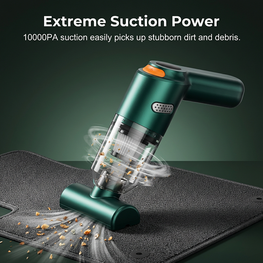 Cordless car vacuum – 10000Pa suction, lightweight, long battery life!