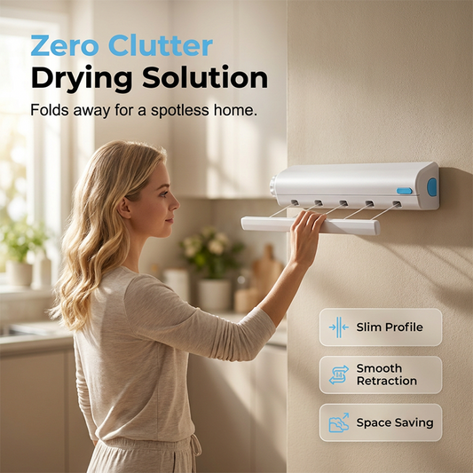 Retractable Multi-Line Clothesline Dryer