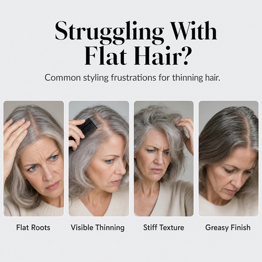 🌹90ml Fluffy Volumizing Hair Shaping Spray, Long‑Lasting Mist with Sweet Peach Fragrance