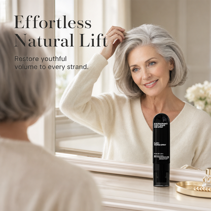 🌹90ml Fluffy Volumizing Hair Shaping Spray, Long‑Lasting Mist with Sweet Peach Fragrance