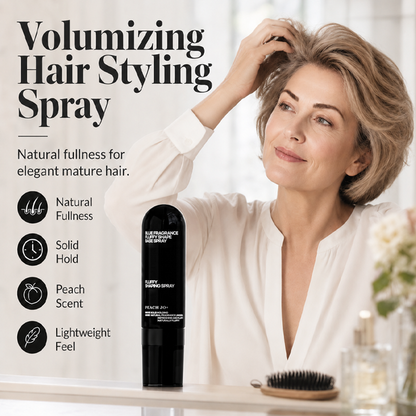 🌹90ml Fluffy Volumizing Hair Shaping Spray, Long‑Lasting Mist with Sweet Peach Fragrance
