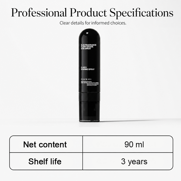 🌹90ml Fluffy Volumizing Hair Shaping Spray, Long‑Lasting Mist with Sweet Peach Fragrance