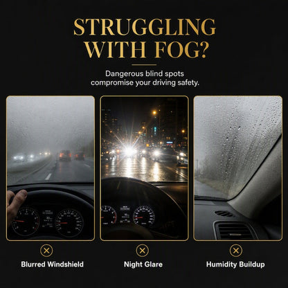 🚗 Car Glass Anti-Fog Spray, 24H Streak-Free Defogger for Windshield & Mirrors