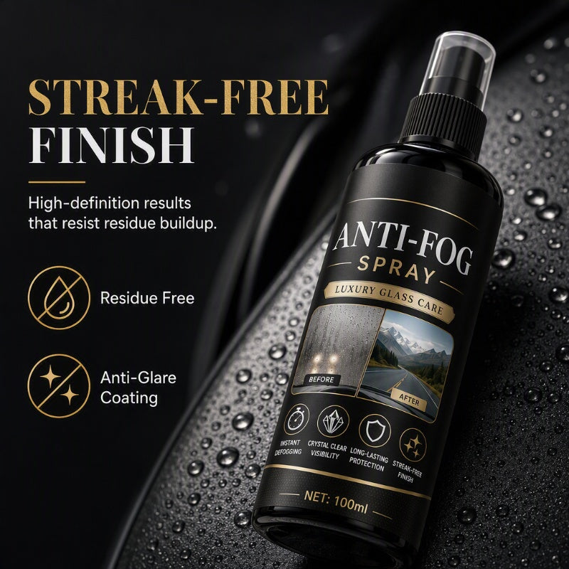 🚗 Car Glass Anti-Fog Spray, 24H Streak-Free Defogger for Windshield & Mirrors