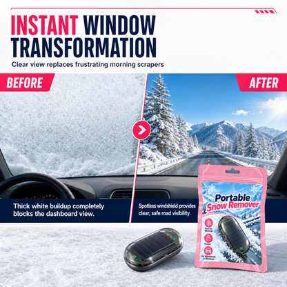 ❄️ Portable Car Snow Remover & Windshield Ice Scraper Tool 🚗