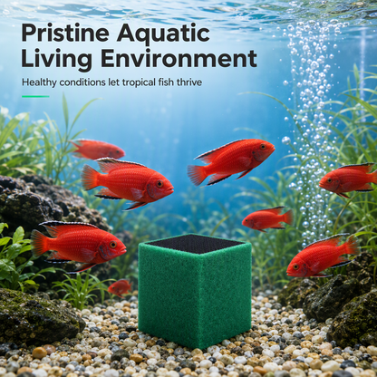 Activated Carbon Filter Cube for Aquarium Water Purification🐠