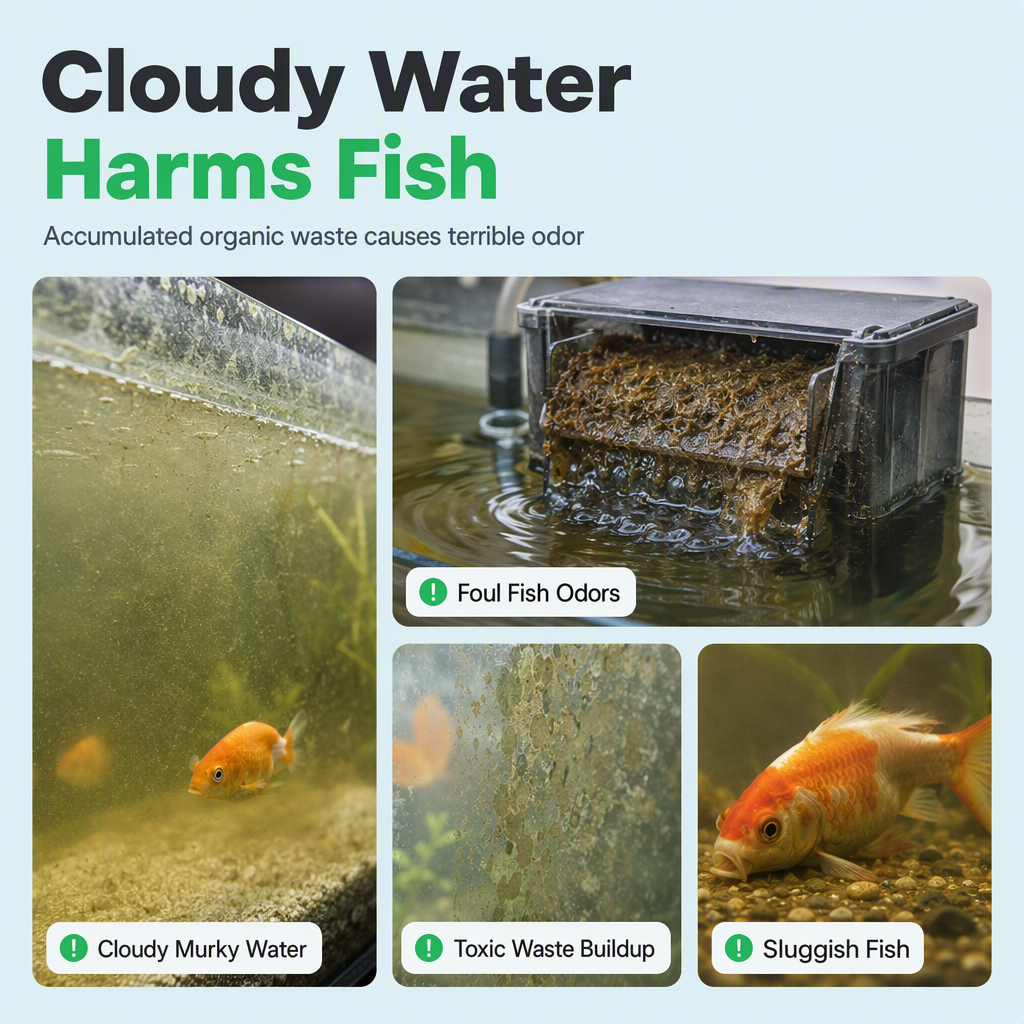 Activated Carbon Filter Cube for Aquarium Water Purification🐠