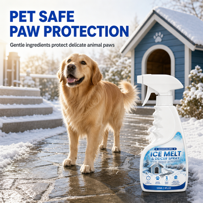 🥳2026 HOT SALE❄️ 50% OFF! Outdoor Ice Melt & De-Icing Spray 🐾