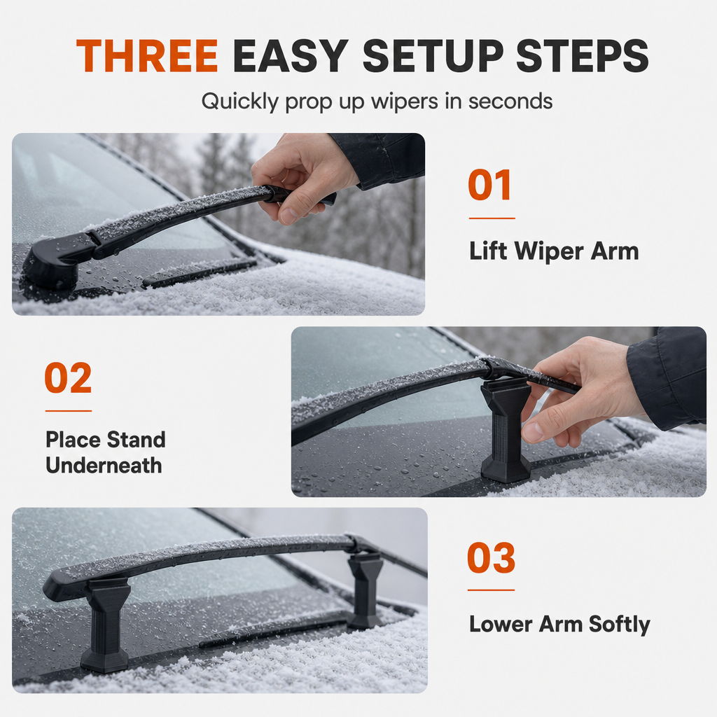 Wiper Blade Supports – Anti-freeze winter protection ✨