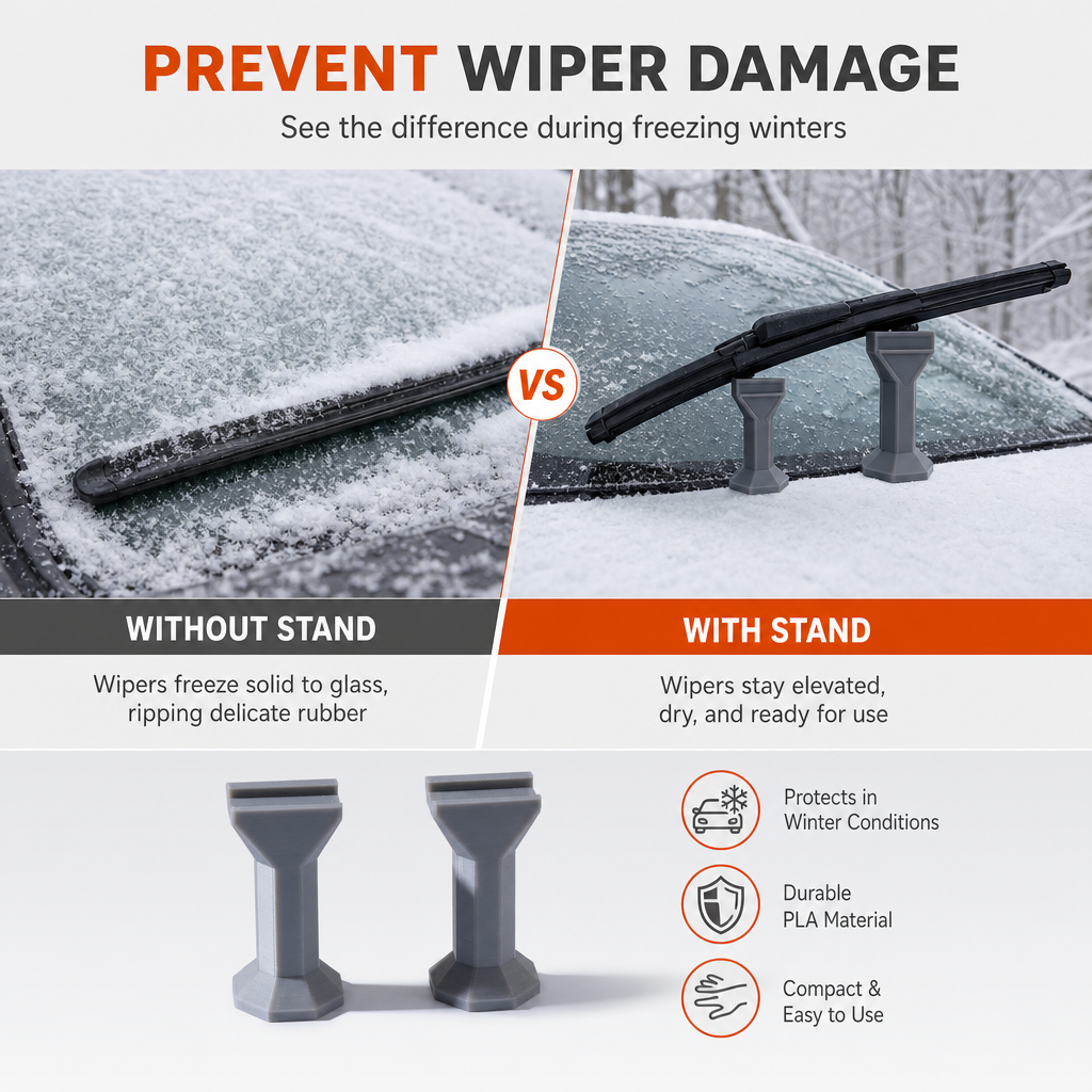 Wiper Blade Supports – Anti-freeze winter protection ✨