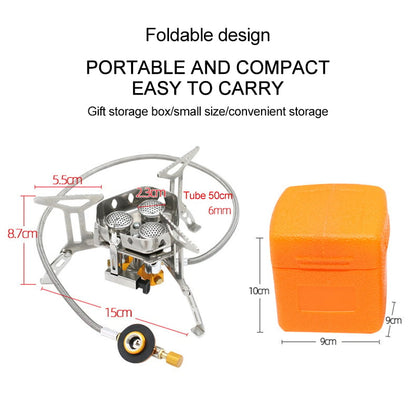 5800W Camping Gas Burner – Powerful, Windproof & Instant Ignition