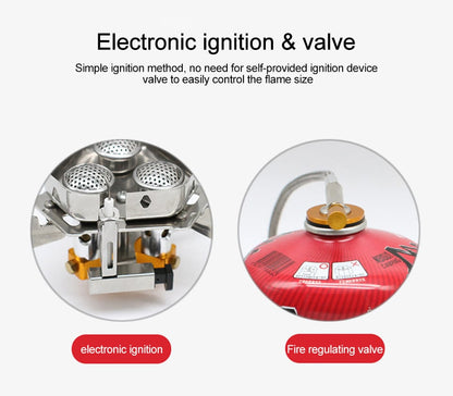 5800W Camping Gas Burner – Powerful, Windproof & Instant Ignition