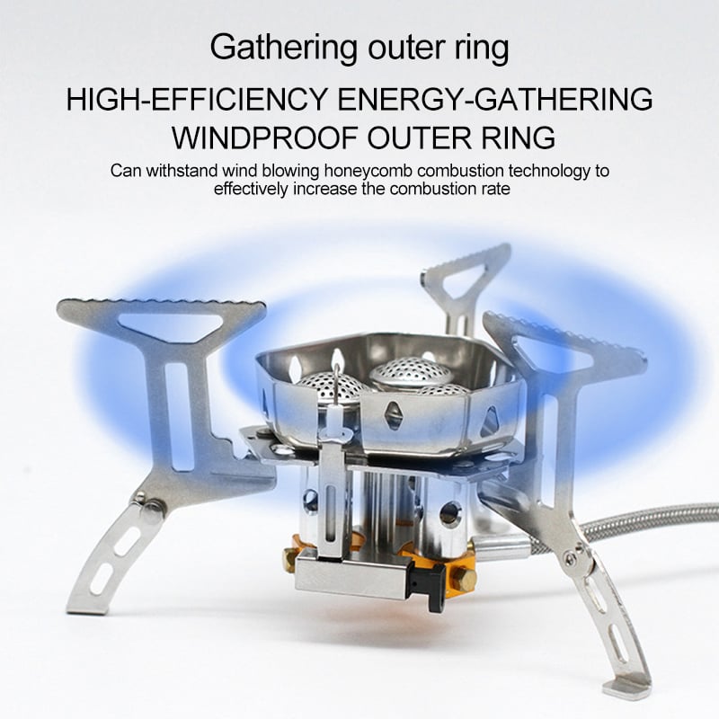 5800W Camping Gas Burner – Powerful, Windproof & Instant Ignition