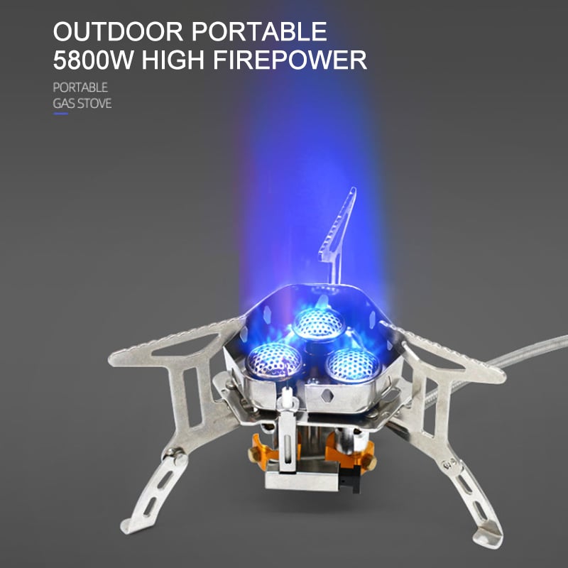5800W Camping Gas Burner – Powerful, Windproof & Instant Ignition