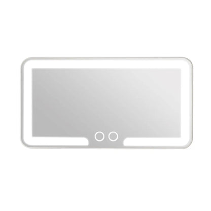 Car Sun Visor Makeup Mirror, LED Touch Screen Adjustable Brightness Auto Interior Makeup HD Mirror