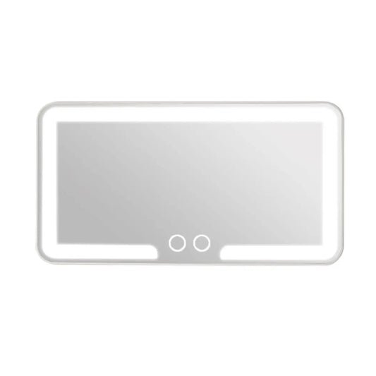 Car Sun Visor Makeup Mirror, LED Touch Screen Adjustable Brightness Auto Interior Makeup HD Mirror